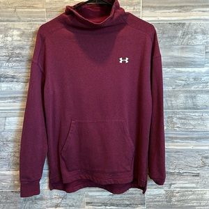 Under Armour Burgundy Cowel Neck Sweatshirt - XS